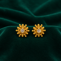 ✨ CZ Sunburst Studs - 4.350 GM