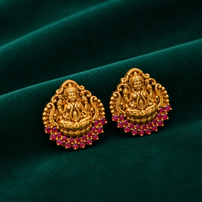 🪷 Lakshmi Ruby Studs - 6.200 GM
