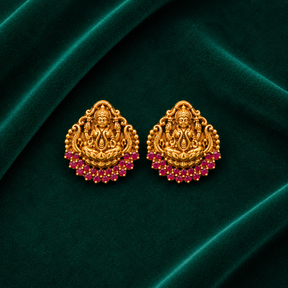 🪷 Lakshmi Ruby Studs - 6.200 GM