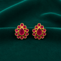 ❤️ Ruby Teardrop Studs - 8.940 GM