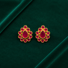 ❤️ Ruby Teardrop Studs - 8.940 GM