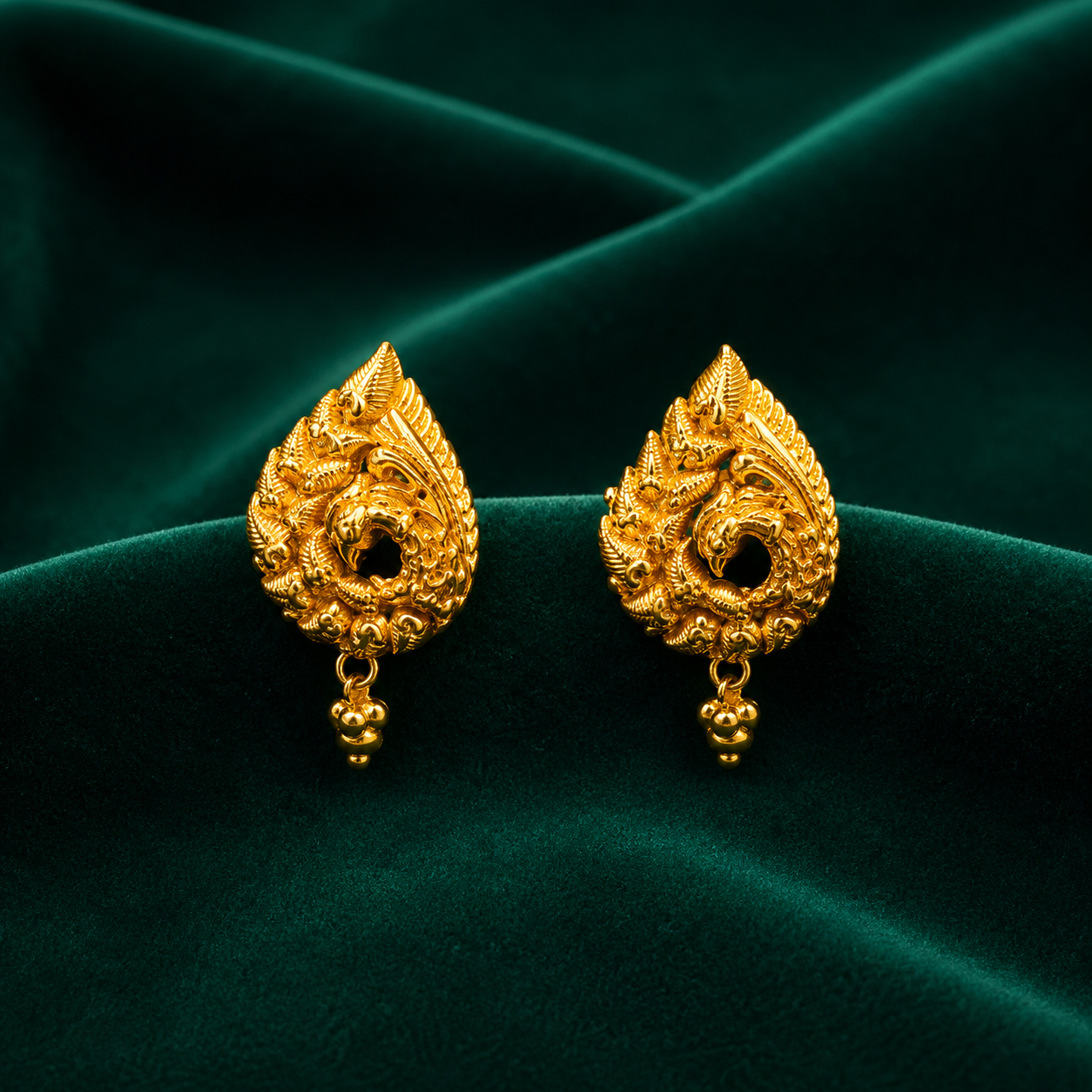 🐉 Dragon Paisley Studs - 7.080 GM