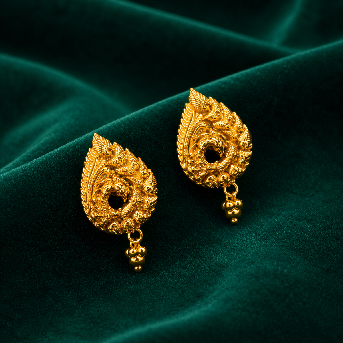🐉 Dragon Paisley Studs - 7.080 GM