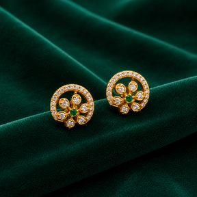 💚 Emerald Halo Studs - 3.850 GM