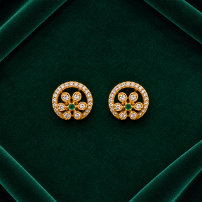 💚 Emerald Halo Studs - 3.850 GM