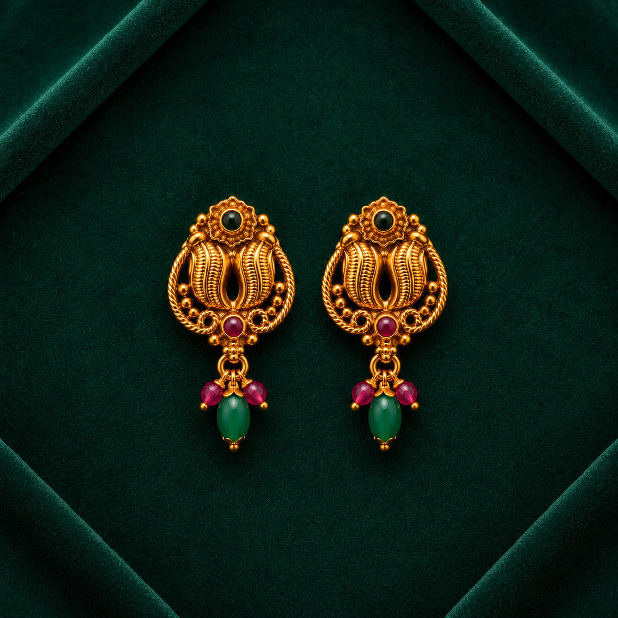 💚 Emerald Paisley Drops - 5.800 GM