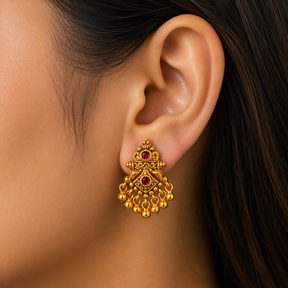 ❤️ Ruby Cascade Studs - 6.690 GM