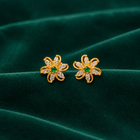 🌿 Emerald Bloom Studs - 4.620 GM