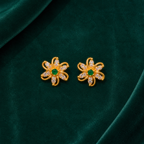 🌿 Emerald Bloom Studs - 4.620 GM