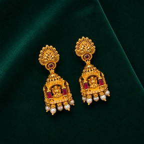 🏛️ Lakshmi Shrine Jhumkas - 11.305 GM