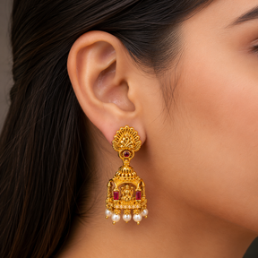 🏛️ Lakshmi Shrine Jhumkas - 11.305 GM
