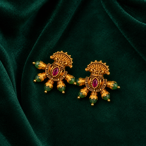 💚 Ruby Green Chandbalis - 6.350 GM
