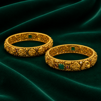 💚 Temple Heritage Bangles - 51.600 GM