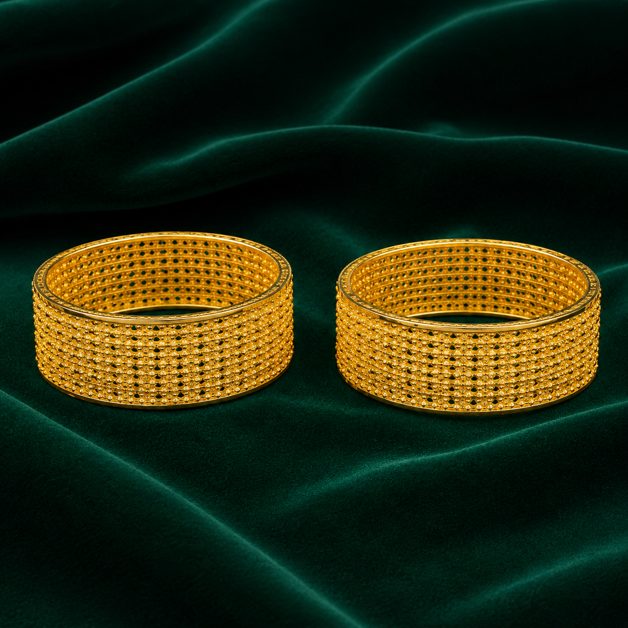 ✨ Textured Broad Bangles -29.806 GM