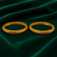 ❤️ Ruby Classic Bangles - 32.800 GM