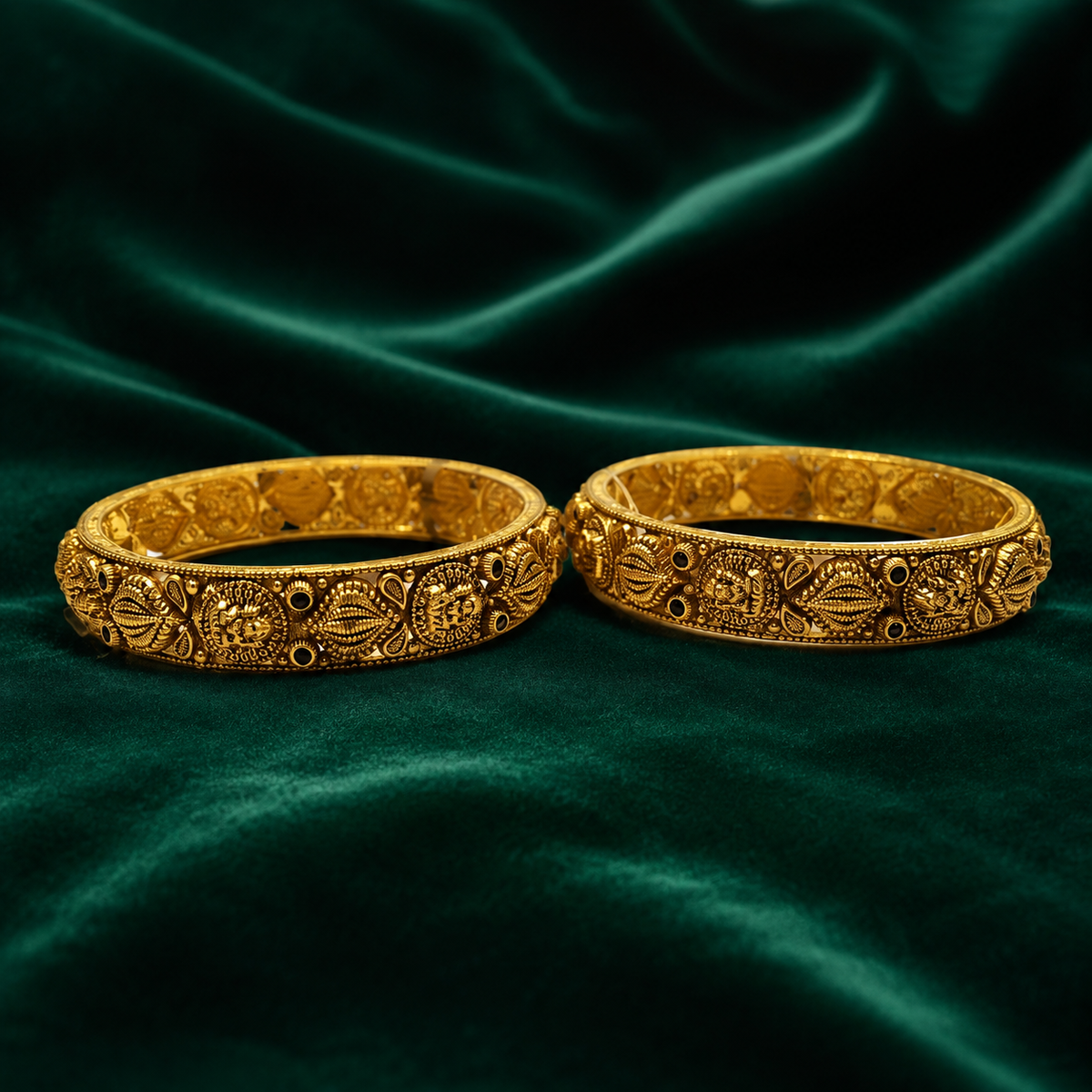 🌿 Heritage Temple Bangles - 37.640 GM