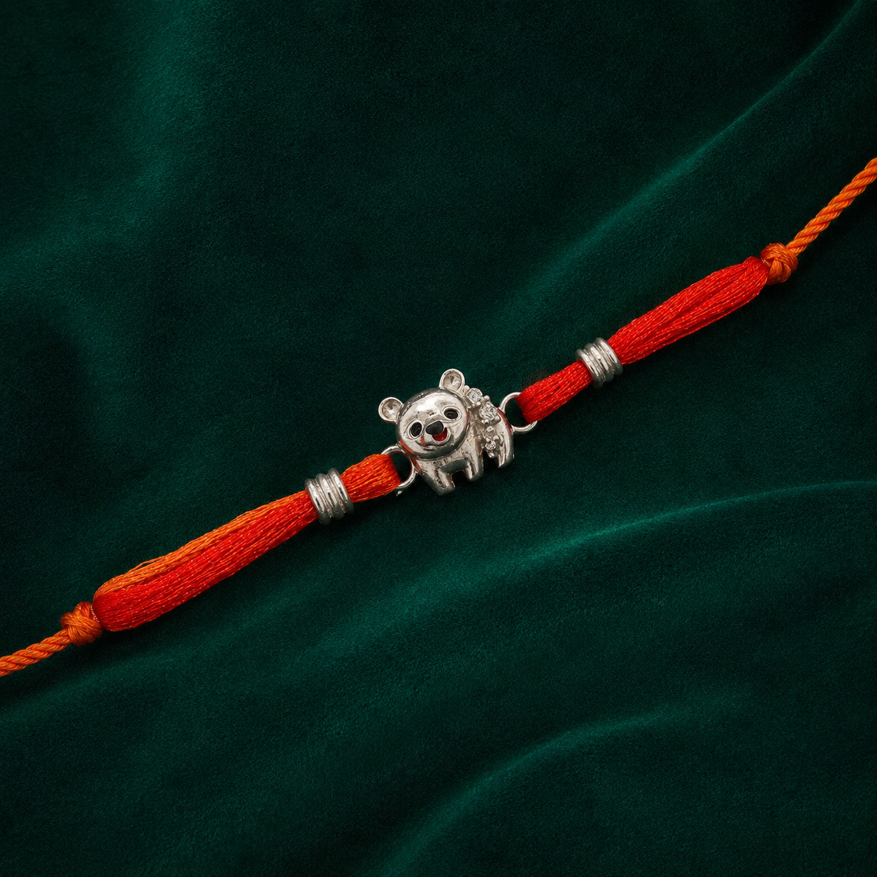 🧸 Teddy Silver Rakhi - 3.320 GM