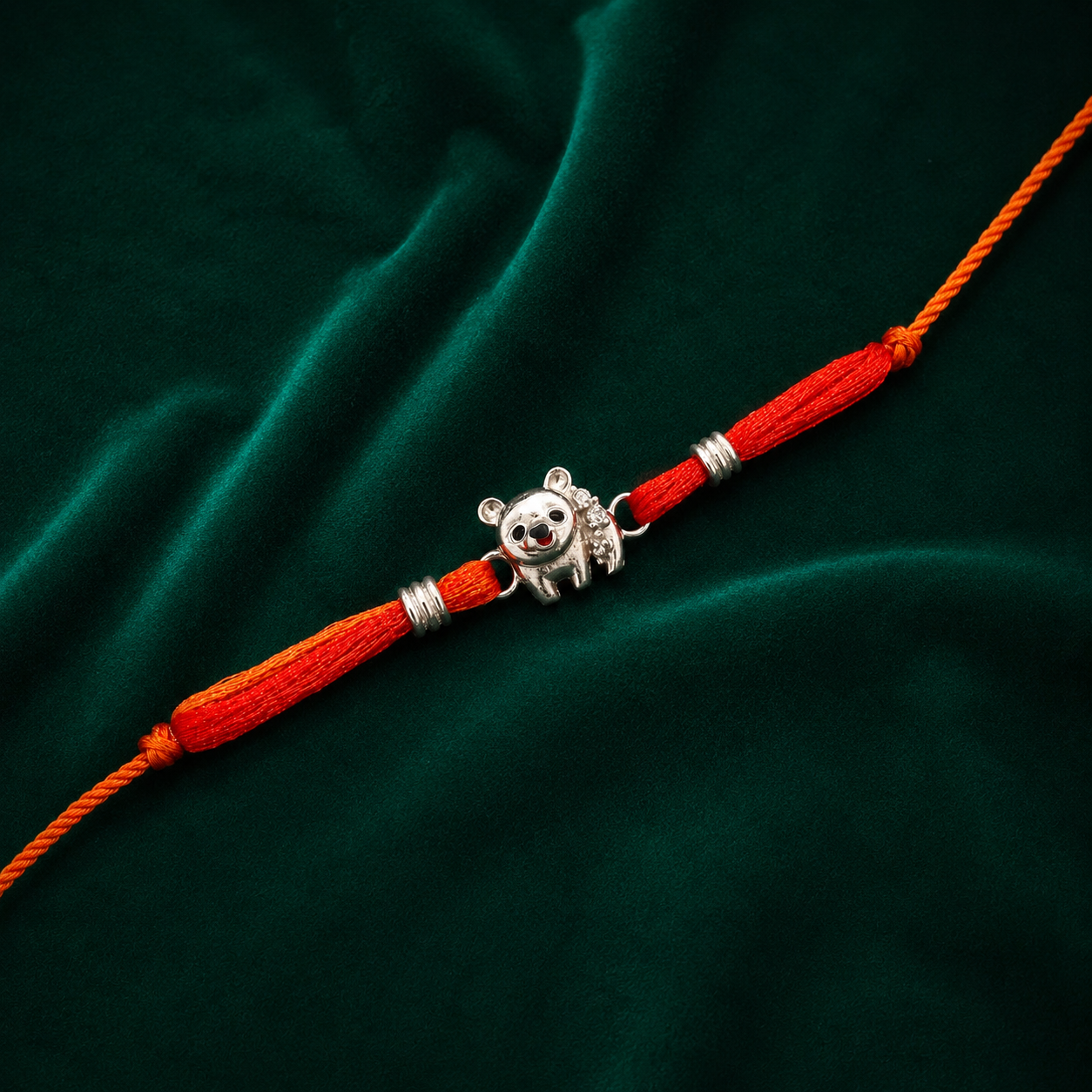 🧸 Teddy Silver Rakhi - 3.320 GM