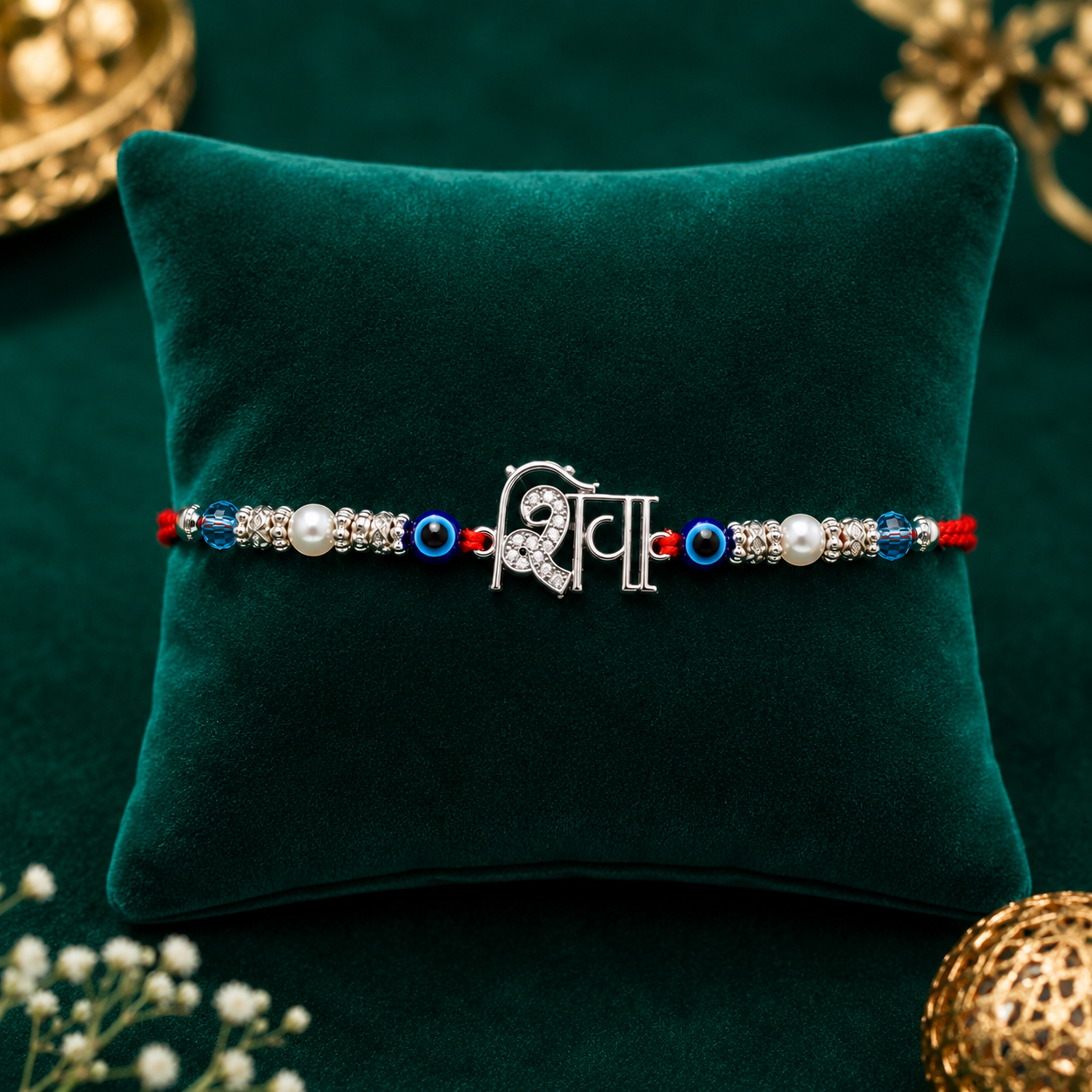 Silver shiva Rakhi