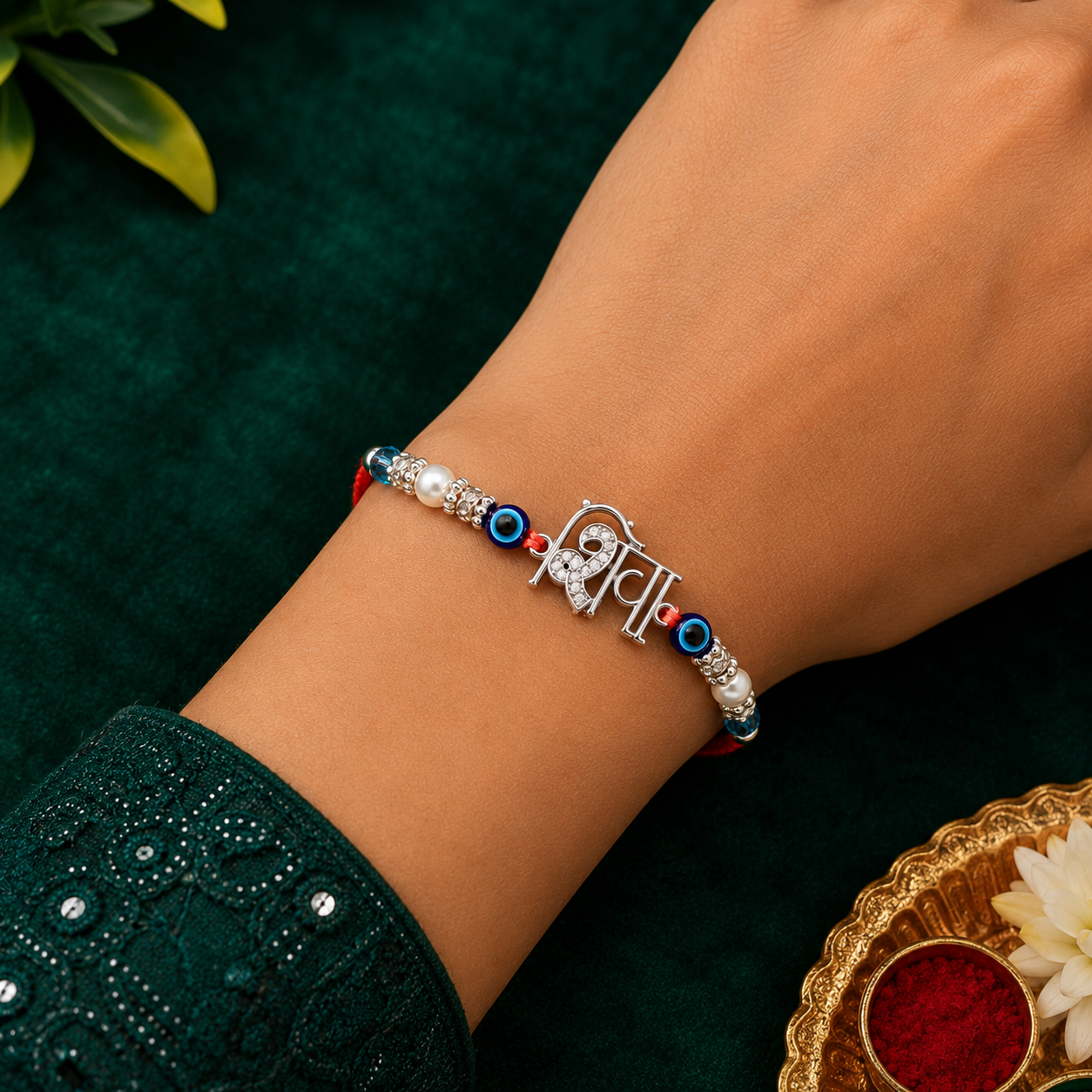 Silver shiva Rakhi