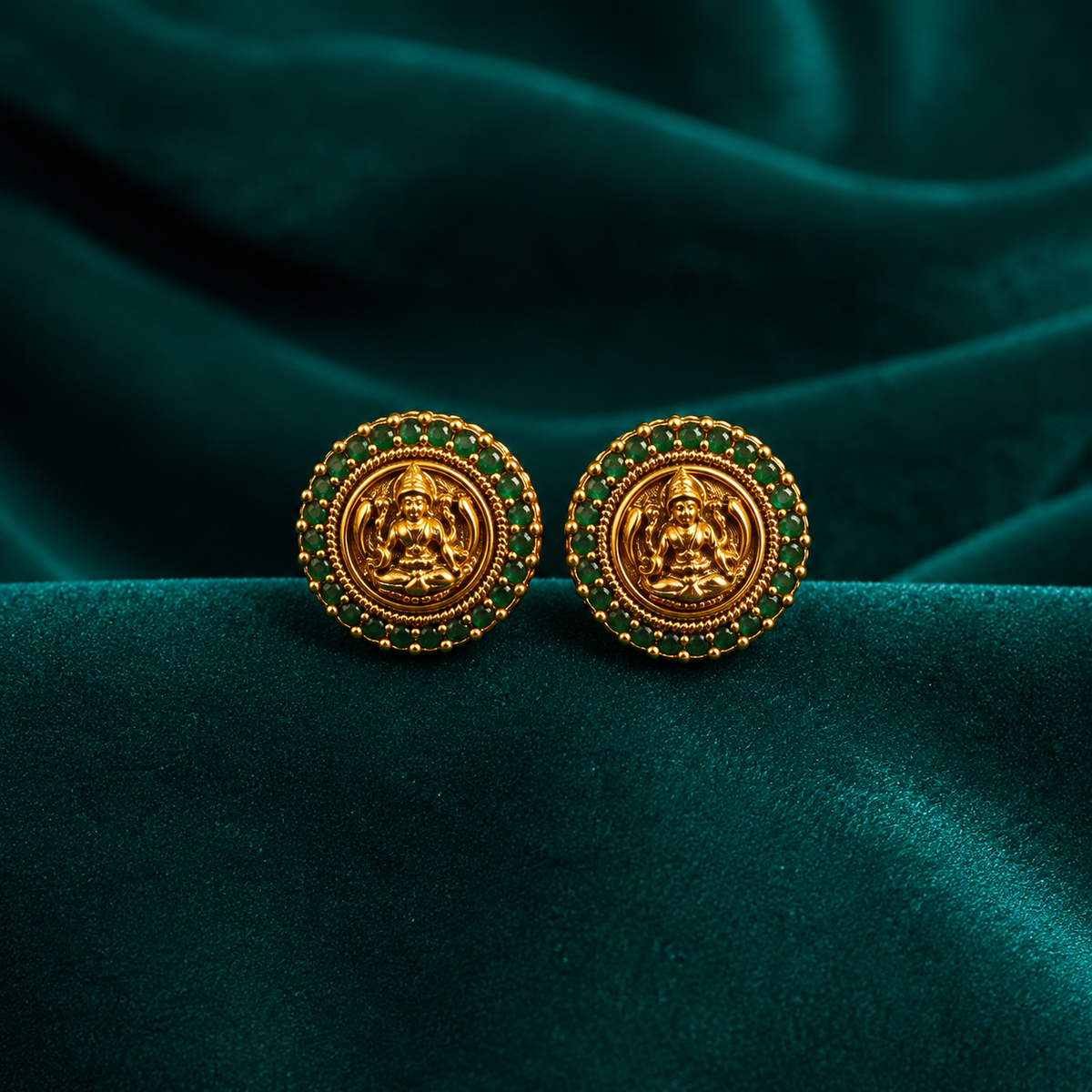🪷 Maragathalakshmi Studs -4.370GM