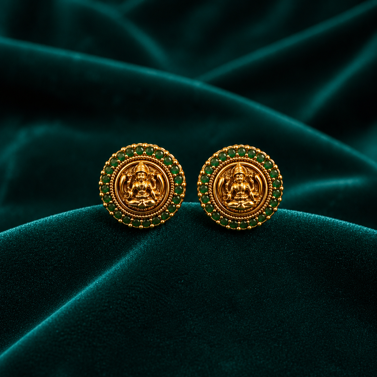 🪷 Maragathalakshmi Studs -4.370GM