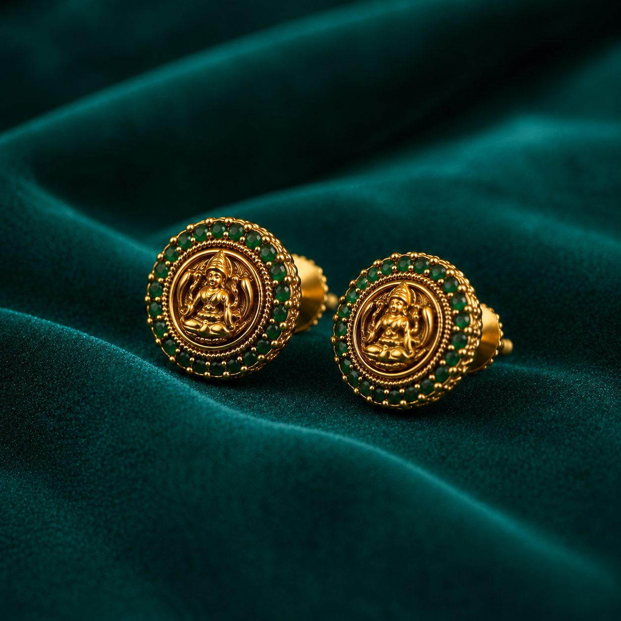 🪷 Maragathalakshmi Studs -4.370GM