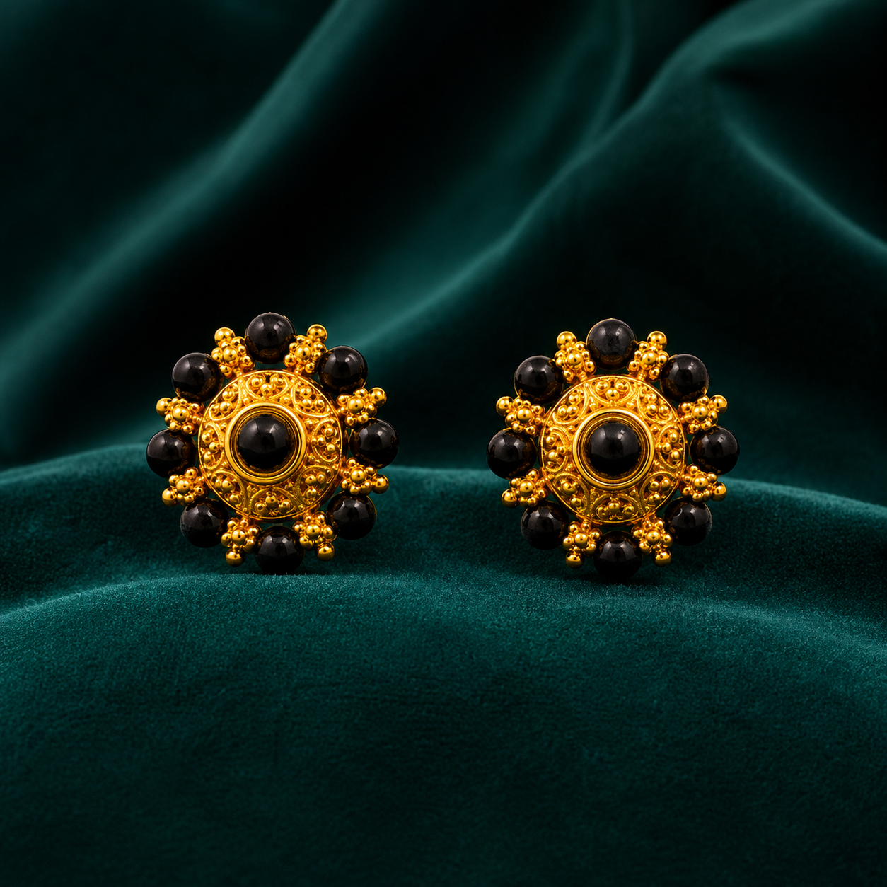 🖤 Krishnachakra Studs - 5.130GM