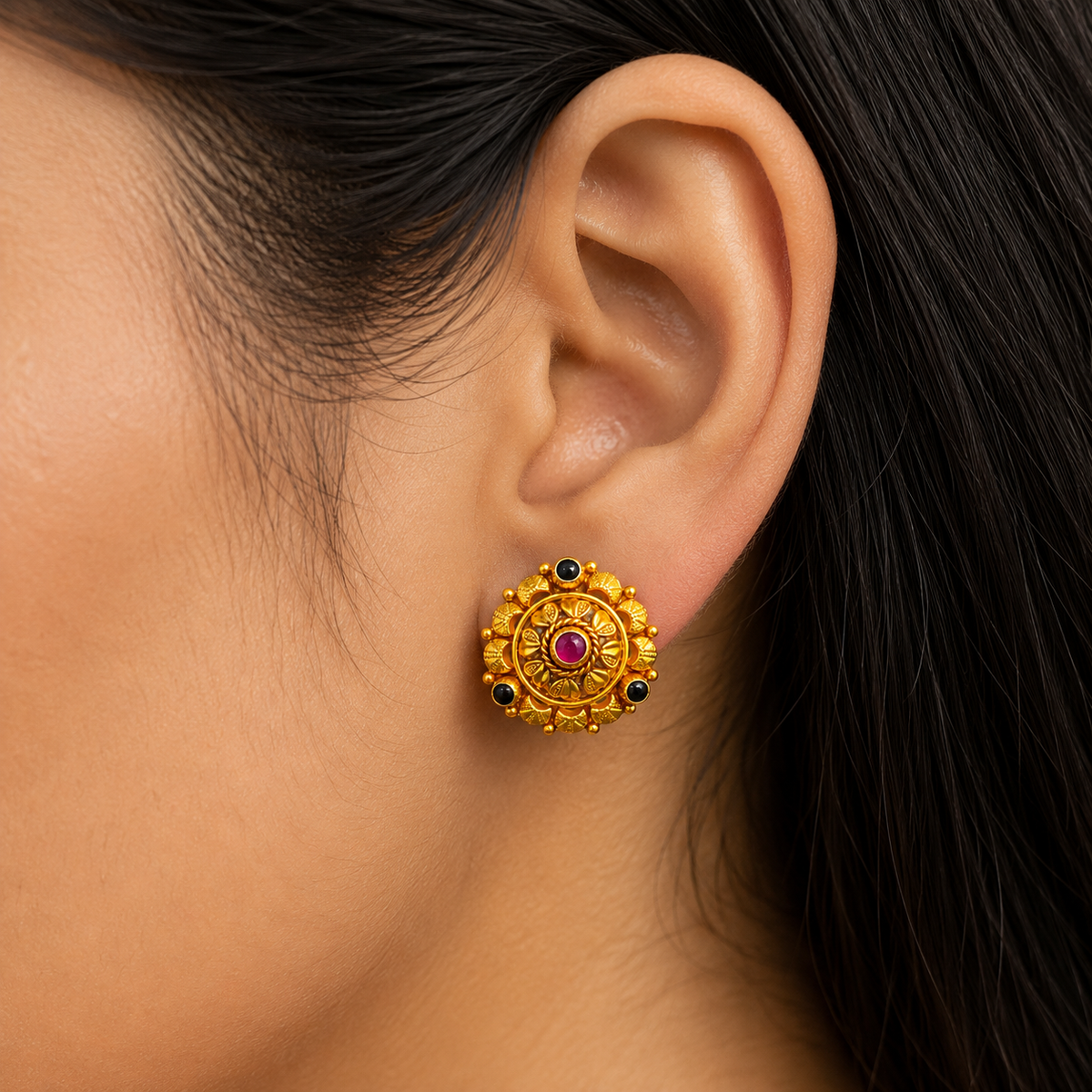 🌺 Ratnachakra Studs -6.870GM