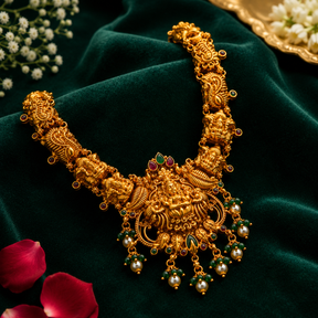 🪷 Lakshmi Temple Necklace -29.100GM