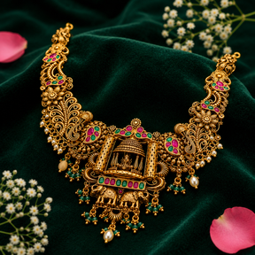 🏛️ Temple LAKSHMI Necklace - 63.960GM