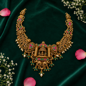 🏛️ Temple LAKSHMI Necklace - 63.960GM