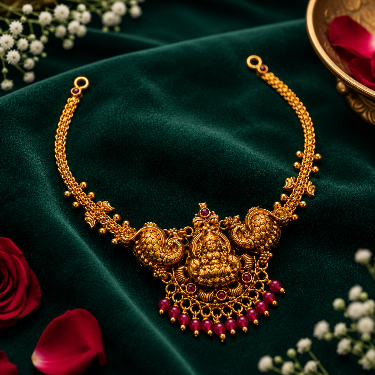 🦚 Shreemayura Necklace - 11.339GM