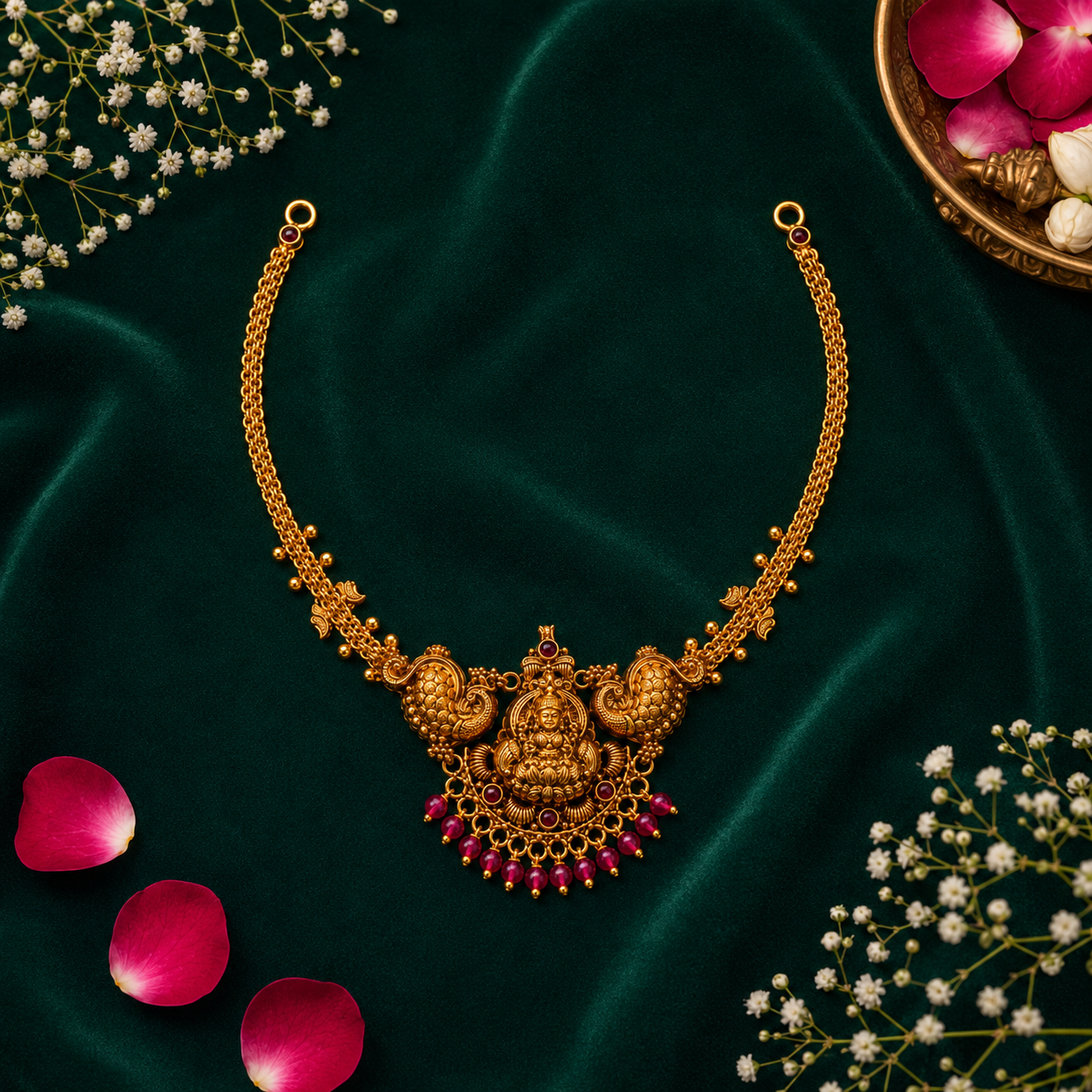 🦚 Shreemayura Necklace - 11.339GM