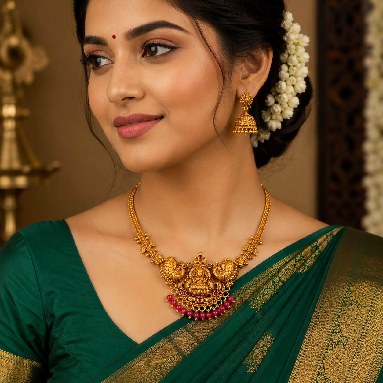 🦚 Shreemayura Necklace - 11.339GM