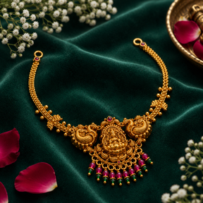 🦚 Padmashri Lakshmi Peacock Necklace - 10.998GM