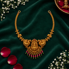 🦚 Padmashri Lakshmi Peacock Necklace - 10.998GM