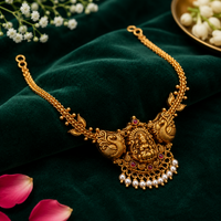 🦢 Muktambika Lakshmi Pearl Necklace - 11.250GM