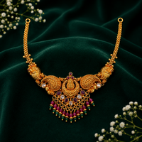 🦚 Sriratnamala Lakshmi Temple Necklace - 12.595GM