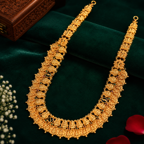 🦚 Ratnadevi Kasu Lakshmi Necklace - 43.125GM