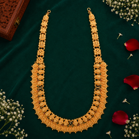 🦚 Ratnadevi Kasu Lakshmi Necklace - 43.125GM