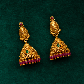 👑 Ratnakalasha Jhumkas -15.850GM