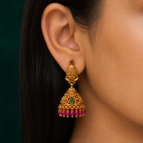 👑 Ratnakalasha Jhumkas -15.850GM