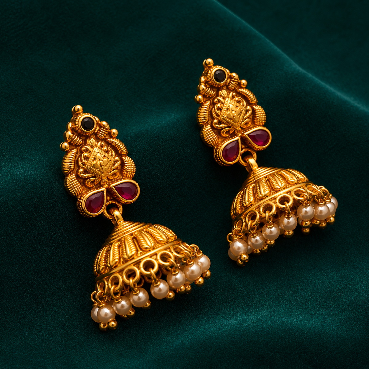 🤍 Muktaratna Jhumkas -11.910GM