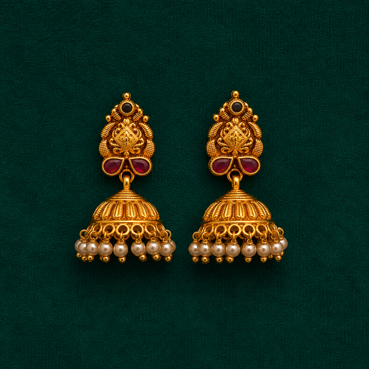 🤍 Muktaratna Jhumkas -11.910GM