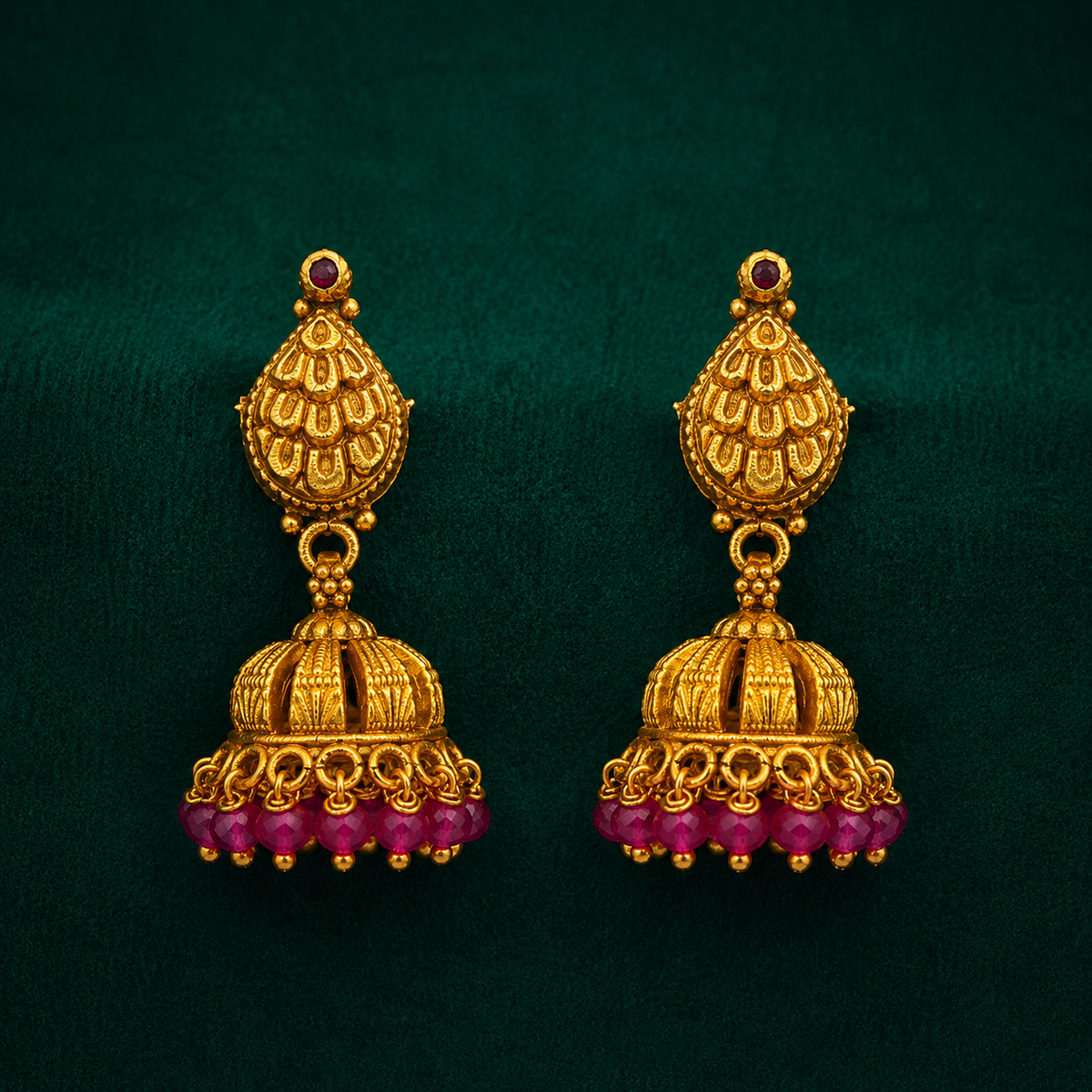 💖 Ratnamanjari Jhumkas -10.390GM