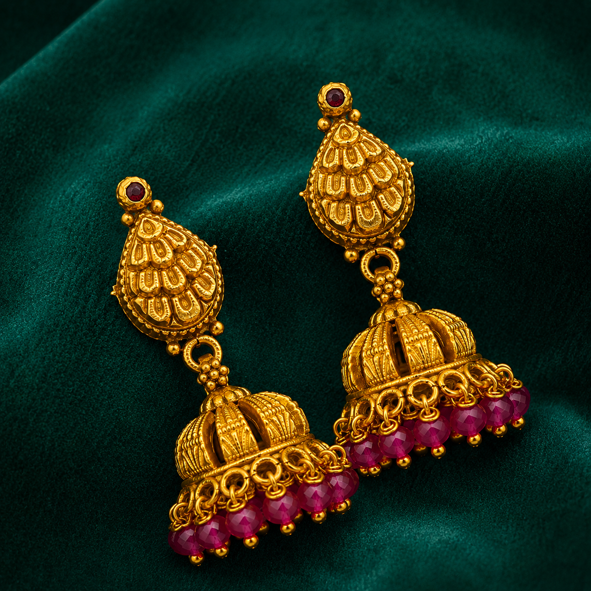 💖 Ratnamanjari Jhumkas -10.390GM