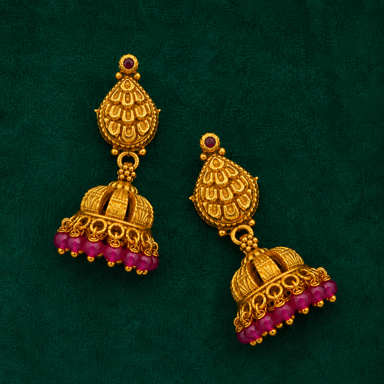 💖 Ratnamanjari Jhumkas -10.390GM