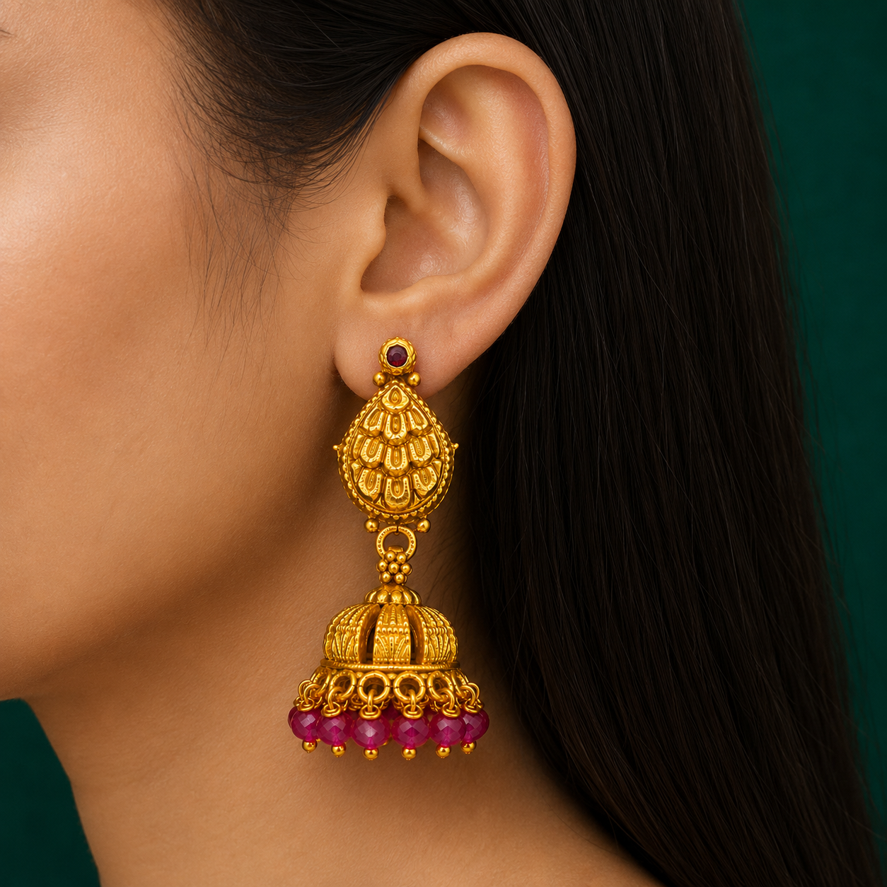 💖 Ratnamanjari Jhumkas -10.390GM