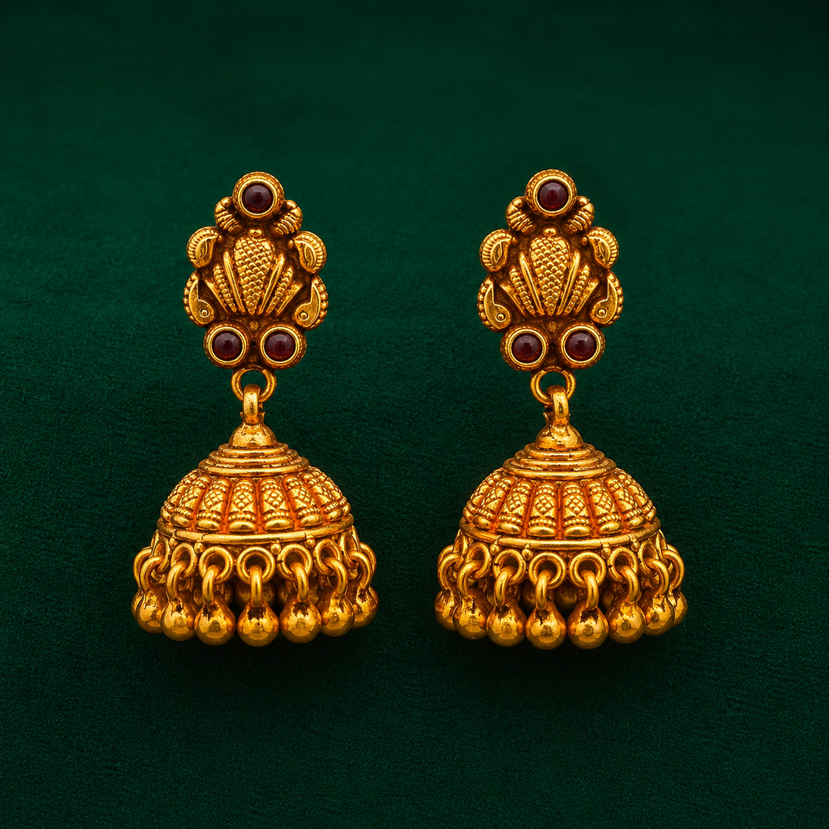 👑 Ratnaghanta Jhumkas -12.340GM
